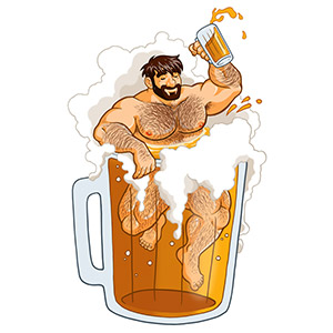 Bobo Bear - Adam likes big beer