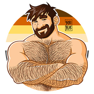 Bobo Bear: Adam likes crossing arms - bear pride