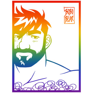 Bobo Bear: Adam likes frames - gay pride Bobo Bear: Adam likes frames - gay pride