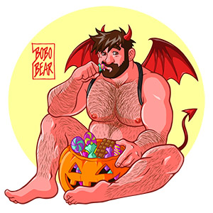 Bobo Bear: Adam likes Halloween