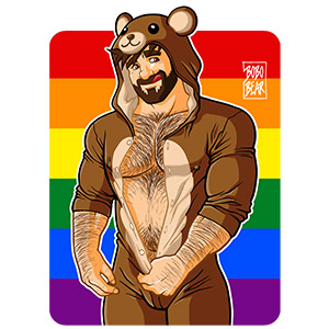 Bobo Bear: Adam likes teddy bears - gay pride