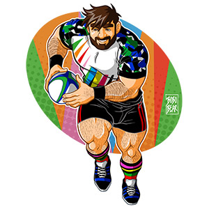 Bobo Bear: Adam likes to play rugby - bingham