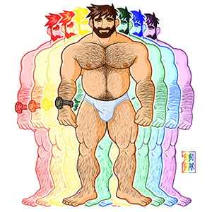 Bobo Bear: Adam likes underwear - gay pride