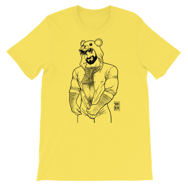 ADAM LIKES TEDDY BEARS - LINEART - Short-Sleeve Unisex T-Shirt