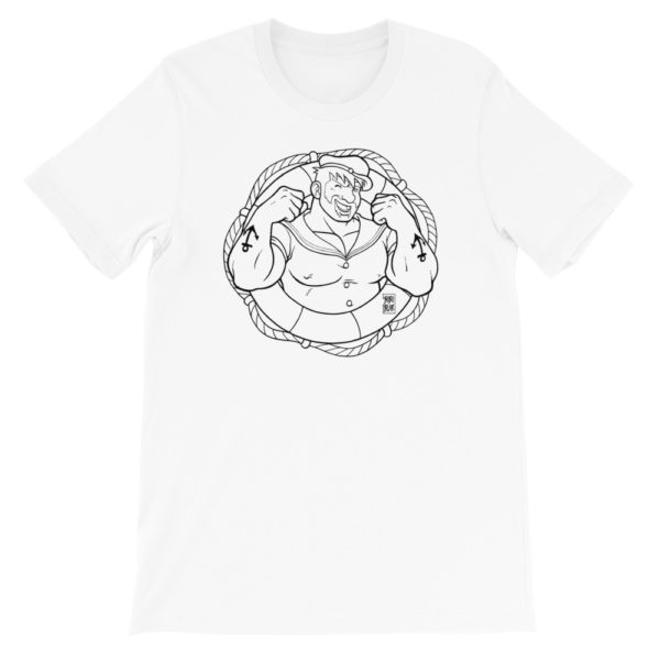 ADAM LIKES SAILORS - LINEART - Short-Sleeve Unisex T-Shirt