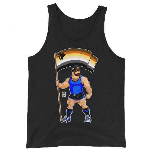 ADAM LIKES BEAR PRIDE FLAG - Unisex  Tank Top