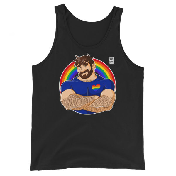 ADAM LIKES CROSSING ARMS - GAY PRIDE - Unisex  Tank Top