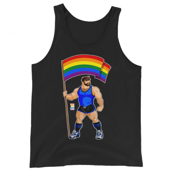 ADAM LIKES GAY PRIDE FLAG - Unisex  Tank Top