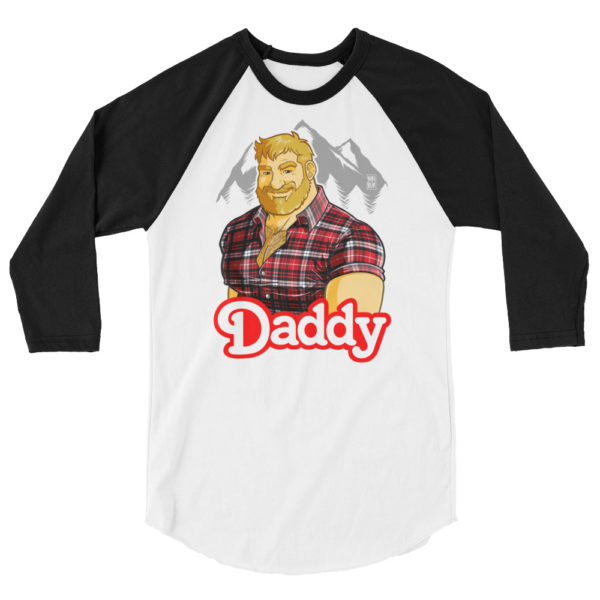 DADDY MIKE LIKES THE MOUNTAIN - 3/4 sleeve raglan shirt