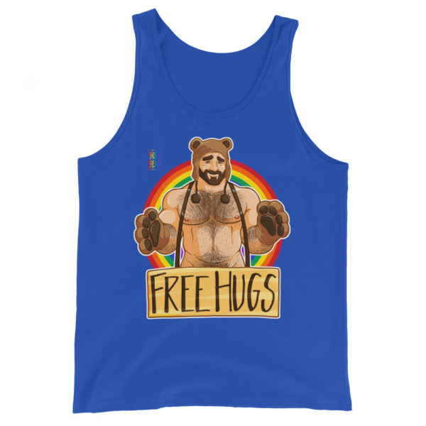 ADAM LIKES HUGS - GAY PRIDE - Unisex  Tank Top