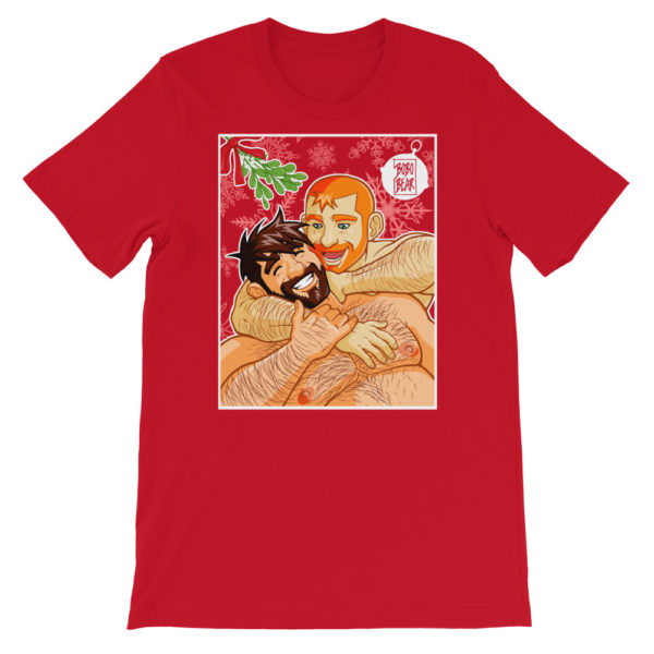ADAM AND BEN LIKE TO WRESTLE AT XMAS - Short-Sleeve Unisex T-Shirt