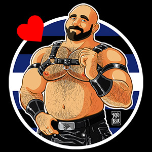 Bobo Bear - Jim likes leather - detail