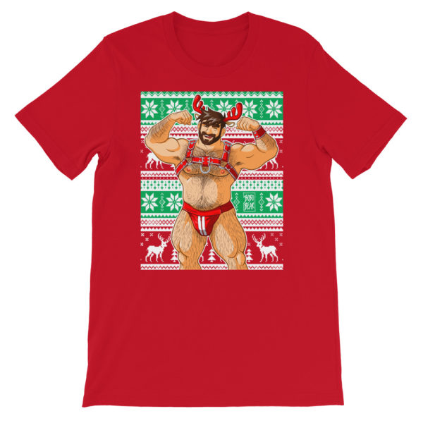 ADAM LIKES REINDEERS - XMAS - Short-Sleeve Unisex T-Shirt