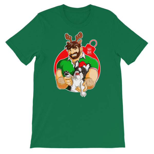 ADAM LIKES FRENCHIES - XMAS - Short-Sleeve Unisex T-Shirt
