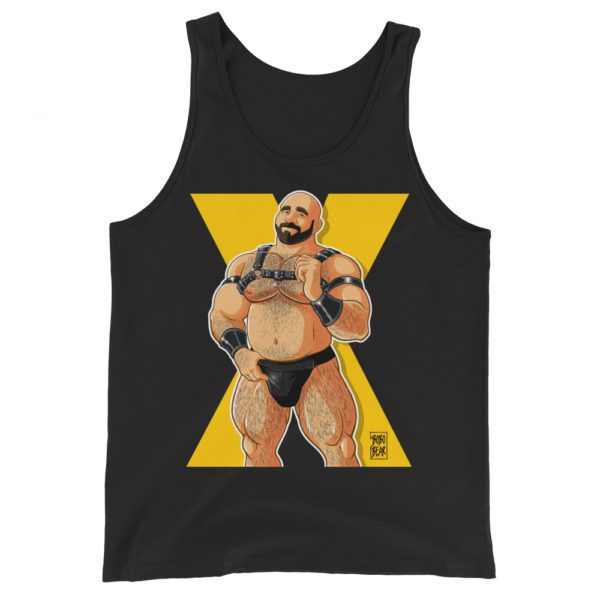 JIM LIKES HARNESS - YELLOW - Unisex Tank Top