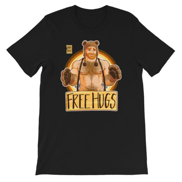ADAM LIKES HUGS - GINGER - Short-Sleeve Unisex T-Shirt