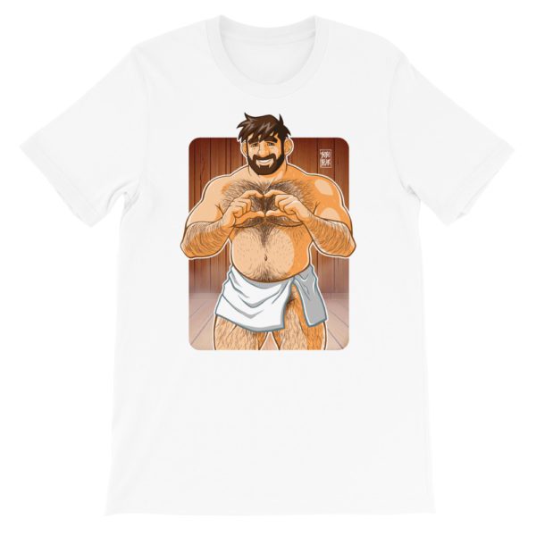 ADAM LIKES SAUNA - Short-Sleeve Unisex T-Shirt