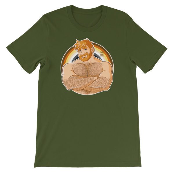 ADAM LIKES CROSSING ARMS - GINGER - BEAR PRIDE - Short-Sleeve Unisex T-Shirt