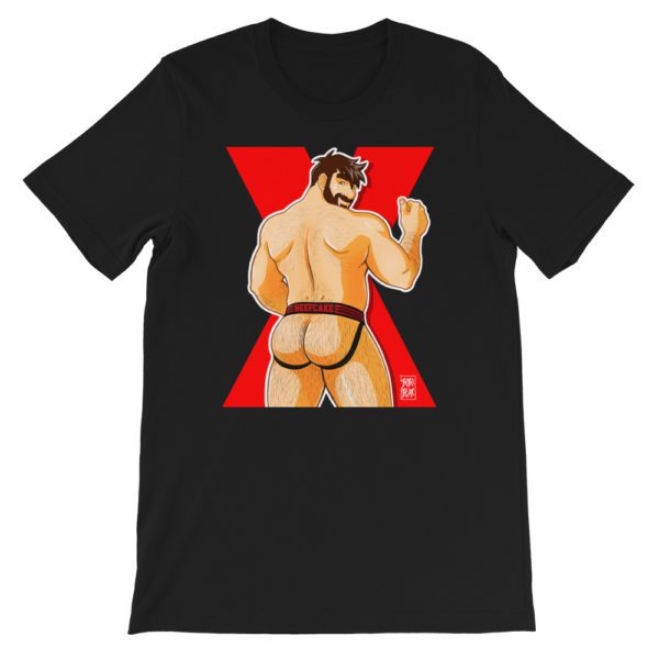 ADAM LIKES JOCKSTRAPS - RED X - Short-Sleeve Unisex T-Shirt
