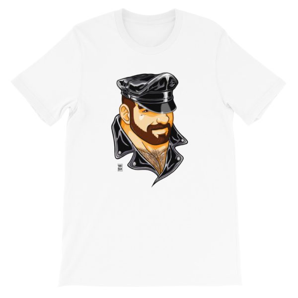 ADAM LIKES LEATHER - Short-Sleeve Unisex T-Shirt