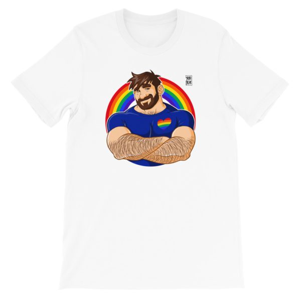 ADAM LIKES CROSSING ARMS - GAY PRIDE - Short-Sleeve Unisex T-Shirt