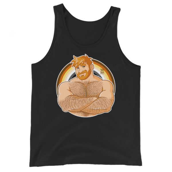 ADAM LIKES CROSSING ARMS - GINGER - BEAR PRIDE - Unisex Tank Top