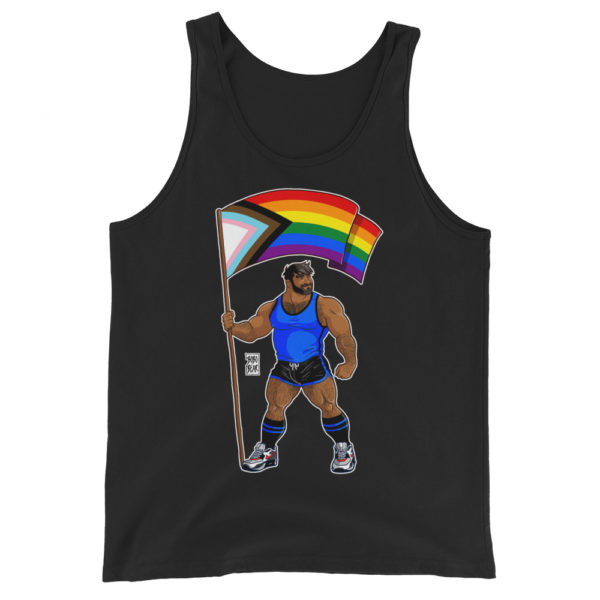ADAM LIKES PRIDE FLAG - SOUTH ASIAN - Bobo Bear Unisex Tank Top