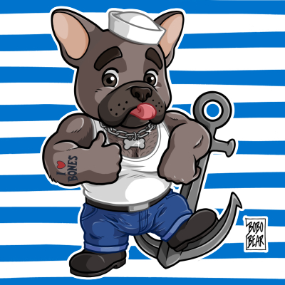 Bobo Bear: FRISKY FRENCHIE (BRINDLE)
