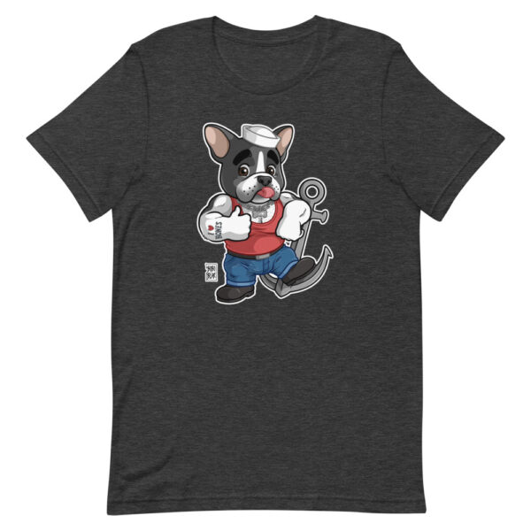 FRISKY FRENCHIE (BLACK & WHITE) - Bobo Bear Short-Sleeve Unisex T-Shirt