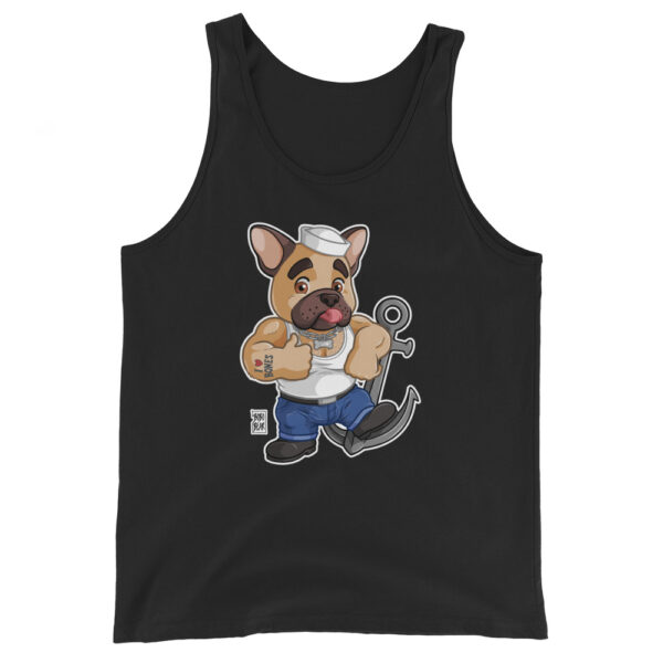 FRISKY FRENCHIE (FAWN) - Bobo Bear Unisex Tank Top