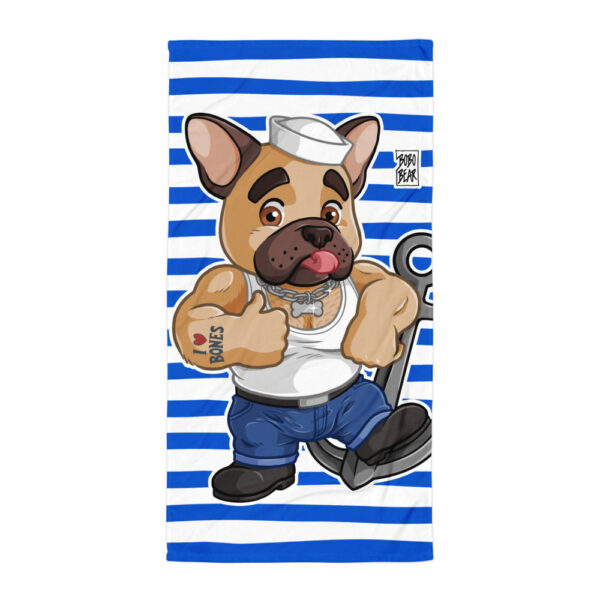 FRISKY FRENCHIE - Bobo Bear Beach Towel