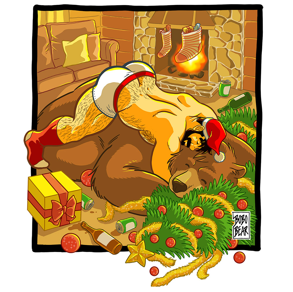 Bobo Bear: ADAM AND BOBO - AFTER THE XMAS PARTY (Adam wearing boxers) Bobo Bear: ADAM AND BOBO - AFTER THE XMAS PARTY (Adam wearing boxers)