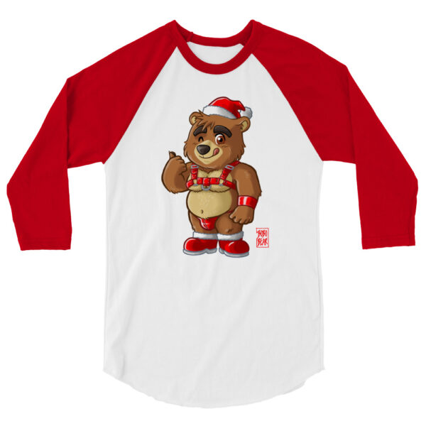 KINKY CUB READY FOR XMAS - Bobo Bear 3/4 sleeve raglan shirt