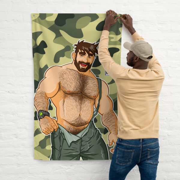 Adam likes dungarees - Bobo Bear Flag