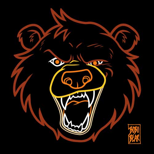Bobo Bear: Bobo Likes To Growl (Colored Lineart)