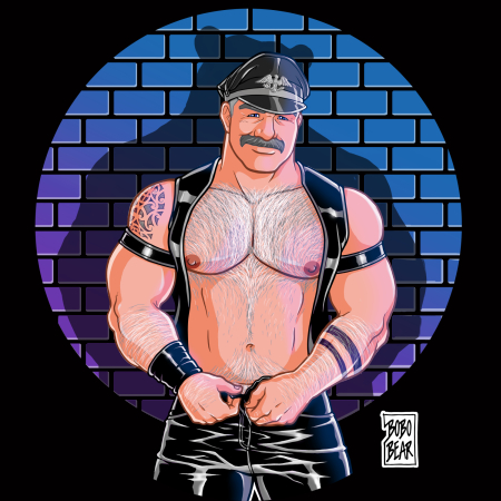 Bobo Bear: DADDY MAGNUS LIKES LEATHER - Brickwall Collection Bobo Bear: DADDY MAGNUS LIKES LEATHER - Brickwall Collection