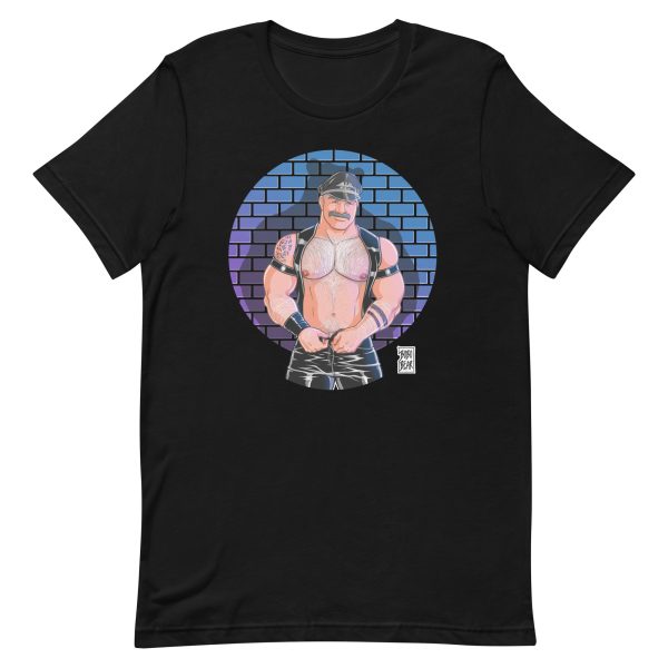 DADDY MAGNUS LIKES LEATHER - Brickwall Collection - Bobo Bear Unisex t-shirt