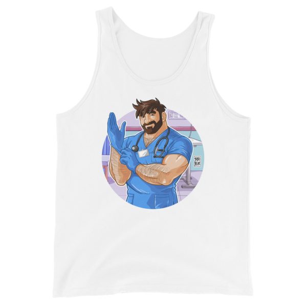 ADAM LIKES DOCTORS AND NURSES - Bobo Bear Men's Tank Top