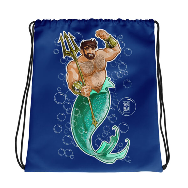 ADAM LIKES MERMEN - Bobo Bear Drawstring bag