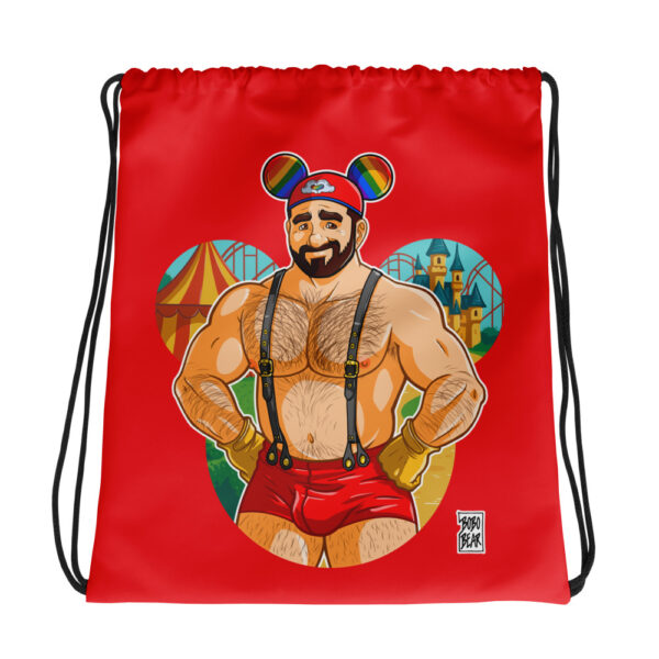 ADAM LIKES GAY DAYS - RAINBOW MOUSE HAT - Bobo Bear Drawstring bag