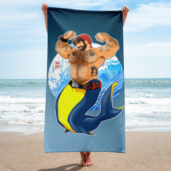 ADAM LIKES SCUBA DIVING - Bobo Bear Beach Towel