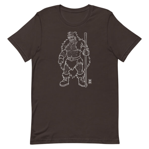 ADAM LIKES BEARBARIANS - WHITE LINEART - Bobo Bear Unisex t-shirt