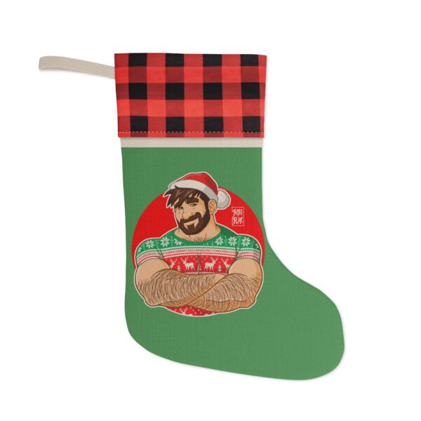 ADAM LIKES CROSSING ARMS - XMAS - Bobo Bear Rustic Christmas stocking