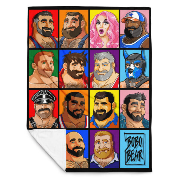 BOBO BEAR CAST - HAPPY PRIDE - Bobo Bear 150 x 200 cm Throw Blanket