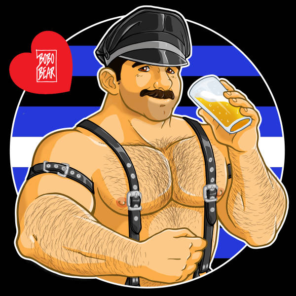 Bobo Bear: BEN LIKES LEATHER AND BEER