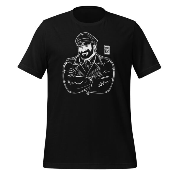 ADAM LIKES CROSSING ARMS FULL LEATHER - LINEART - Bobo Bear Unisex t-shirt