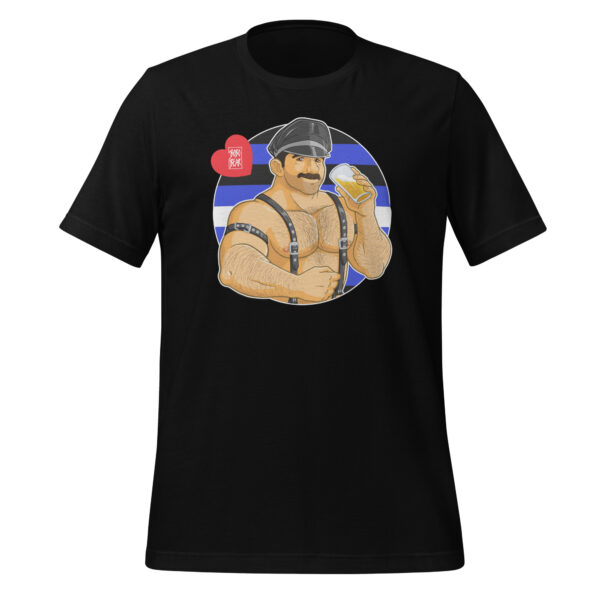 BEN LIKES LEATHER AND BEER - Bobo Bear Unisex t-shirt