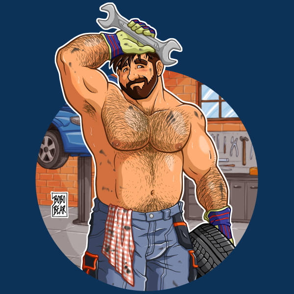Bobo Bear: ADAM LIKES CAR MECHANICS