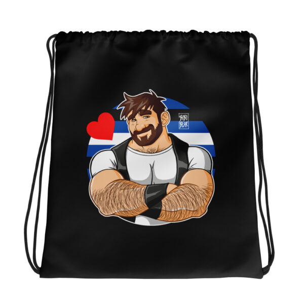 ADAM LIKES CROSSING ARMS LEATHER - Bobo Bear Drawstring bag