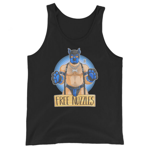 PUPPY LIKES FREE NUZZLES - BLUE - Bobo Bear Men's Tank Top